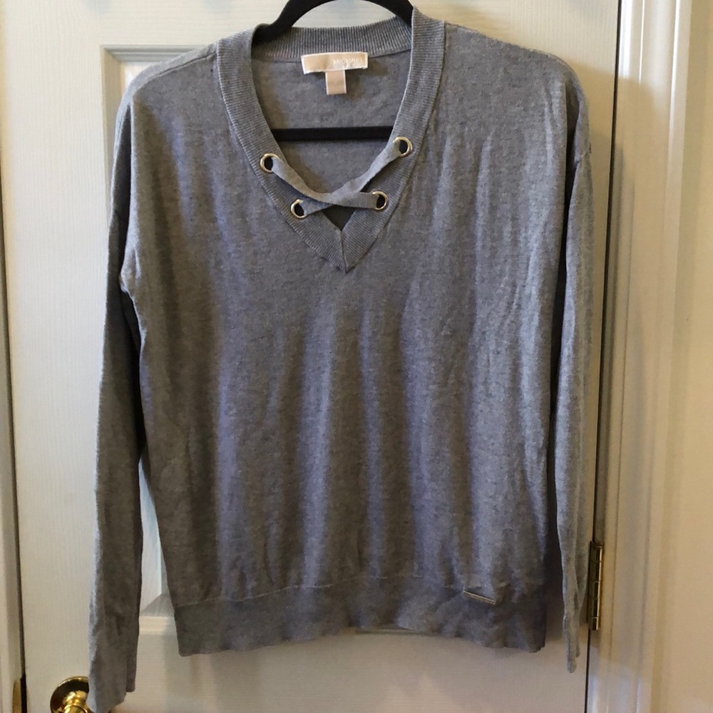 Michael Kors gray lightweight sweater size small